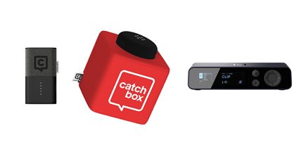 Catchbox onderdelen huren voor werpmicrofoon systemen Catchbox onderdelen huren zoals cube, ontvanger, clip microfoon en oplader voor interactieve werpmicrofoon