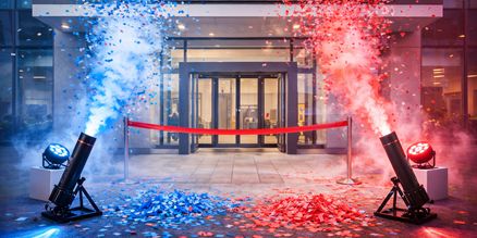 Confetti huren voor evenement | Confetti kanon verhuur Confetti huren voor evenement met professioneel confetti kanon voor festival, bedrijfsfeest, opening of podiumshow
