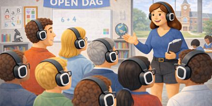 Fluisterset huren voor open dag – Draadloos communicatiesysteem voor bezoekers Fluisterset huren voor open dag zodat bezoekers tijdens rondleidingen en presentaties alles helder kunnen volgen