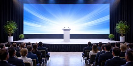Podium huren voor conferentie | Professioneel podium verhuur Podium huren voor conferentie of congres met professionele podium opbouw, stabiele podiumdelen en complete evenemententechniek