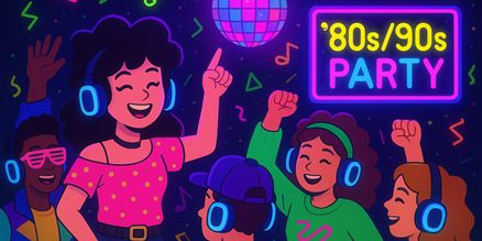 Silent Disco 80’s/90’s Party Set Huren – Retro Feest met Draadloze Koptelefoons Silent disco 80’s/90’s party set huren met draadloze koptelefoons, zender en retro thema voor een feest vol muziek uit de jaren 80 en 90.