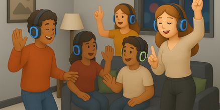 Silent Disco Huisfeest Set Huren – Perfect voor Feestjes en Kleine Events Thuis Silent disco huisfeest set huren met draadloze koptelefoons, krachtige zender en compacte huisfeest-opstelling voor een stil maar gezellig thuisfeest.