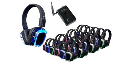 Silent Disco Set Huren – Complete Draadloze Koptelefoon Set voor Feesten en Evenementen Silent disco set huren inclusief draadloze koptelefoons en zenders, ideaal voor feesten, events, presentaties en activiteiten zonder geluidsoverlast.