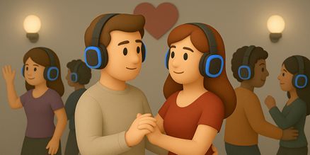 Silent Disco Valentijnsfeest Set Huren – Romantische Party met Draadloze Koptelefoons Silent disco valentijnsfeest set huren met draadloze koptelefoons, zender en romantische sfeer voor Valentijnsfeesten en love-themed events.