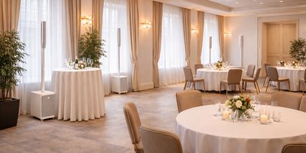 Meerdere speakers in ruimte voor rustige achtergrondmuziek