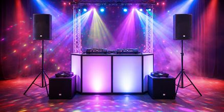 DJ speakerset met professionele speakers voor DJ optreden