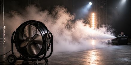 Ventilator huren voor rookeffect | SpeakerVerhuur.nl Professionele ventilator huren voor een rookeffect met gecontroleerde verspreiding van rook en mist tijdens evenementen, shows en producties.