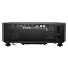 Aansluitingen van een 8800 lumen 4K beamer met HDMI-, DisplayPort-, netwerk- en audioverbindingen voor professioneel gebruik.