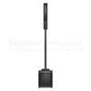 Electro-Voice Evolve 30M voorkant huren | SpeakerVerhuur.nl Vooraanzicht van de zwarte Electro-Voice Evolve 30M column speaker met slanke luidsprekerkolom en krachtige subwoofer.