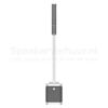 Electro-Voice Evolve 30M (wit) voorkant huren | SpeakerVerhuur.nl Vooraanzicht van de witte Electro-Voice Evolve 30M column speaker met slanke luidsprekerkolom en krachtige subwoofer.