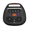 Bovenzijde van de JBL PartyBox Ultimate met overzichtelijk bedieningspaneel voor volume, lichteffecten en audiobediening.