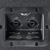 Aansluitingen van de Soundboks 3 met XLR-, jack- en AUX-ingangen voor microfoons, DJ-apparatuur en andere audiobronnen.