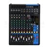 Yamaha MG12XU live mengpaneel huren met 12 kanalen, ingebouwde SPX-effecten, USB-audio-interface en professionele D-PRE microfoonvoorversterkers voor live geluid, evenementen en opnames.