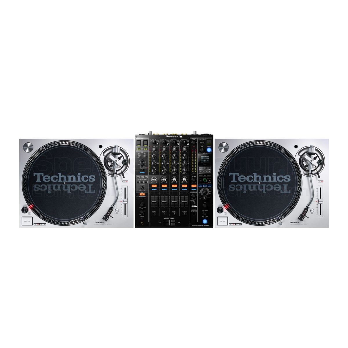 2x Technics SL-1200MK7 vinyl draaitafels en Pioneer DJM-900 NXS2 DJ mixer huren voor clubs, festivals, evenementen en professionele vinyl DJ-sets