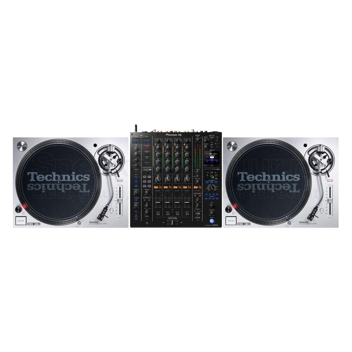 2x Technics SL-1200MK7 vinyl draaitafels en Pioneer DJM-A9 DJ mixer huren voor clubs, festivals, evenementen en professionele vinyl DJ-sets