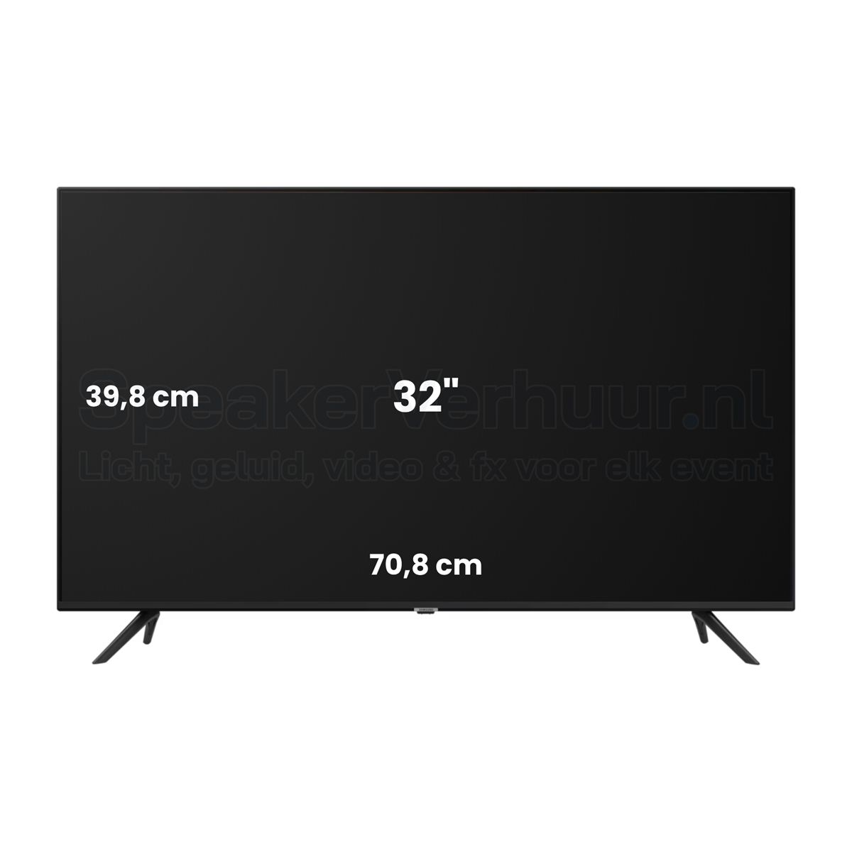32 Inch TV LED Scherm Huren | Professioneel Display | SpeakerVerhuur.nl 32 inch TV LED scherm huren voor presentaties, beurzen, evenementen, vergaderingen en digital signage