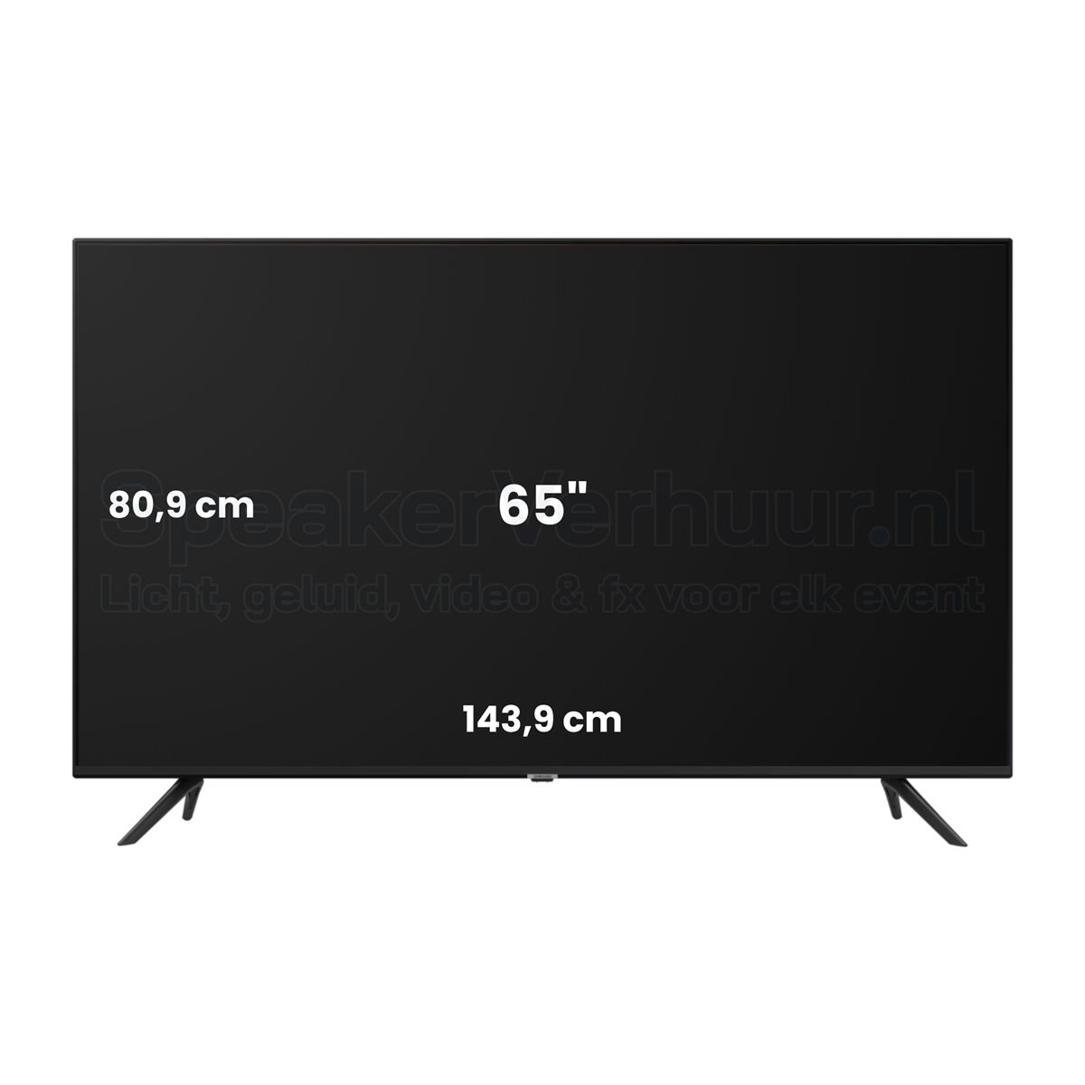 65 Inch 4K TV LED Scherm Huren | Professioneel Display | SpeakerVerhuur.nl 65 inch 4K TV LED scherm huren voor presentaties, beurzen, evenementen, vergaderingen en digital signage