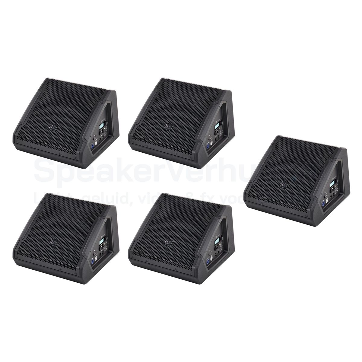 Actieve vloermonitor set van 5 stuks huren voor live optredens, bands, podia en evenementen