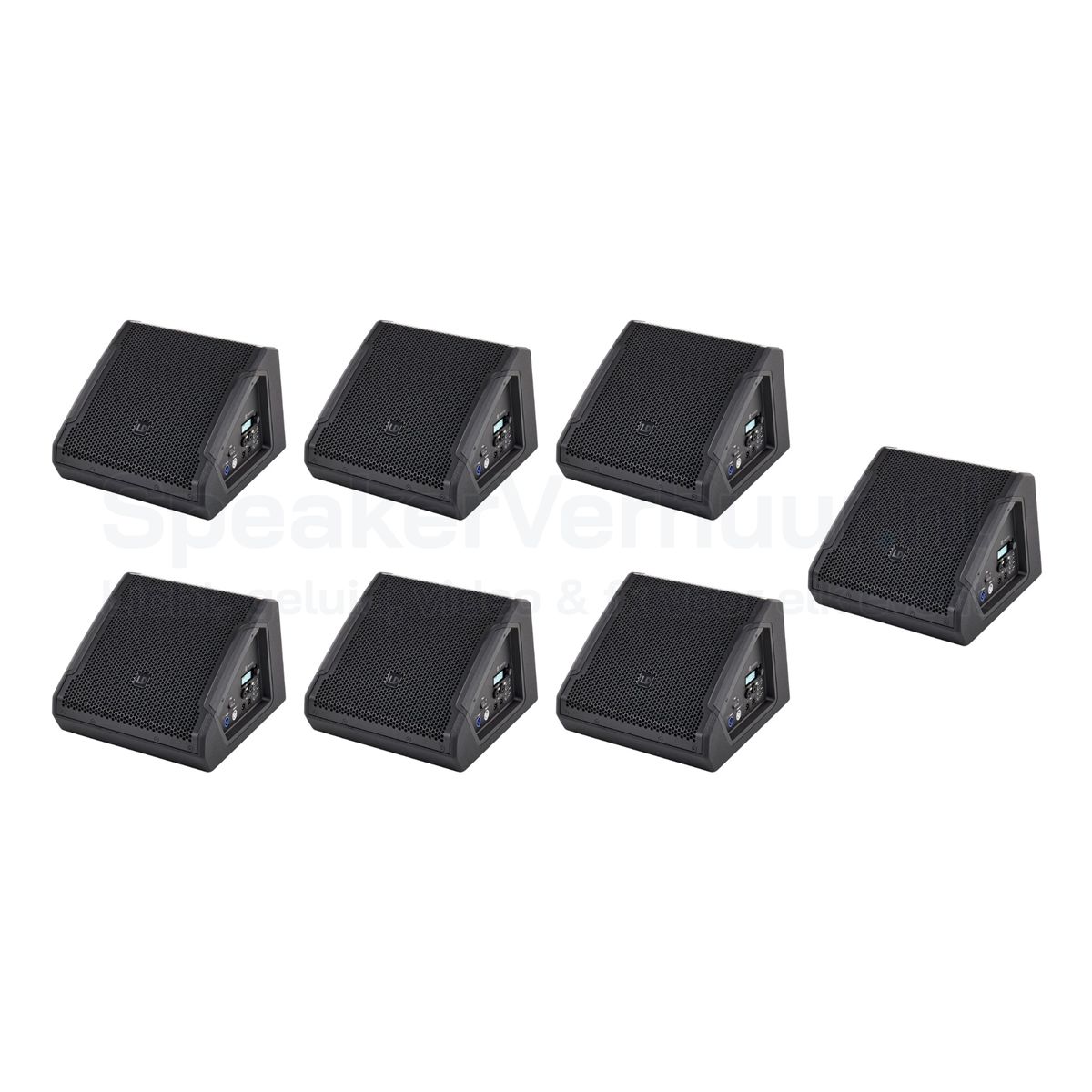 Actieve Vloermonitor Set Huren - 7 Stuks | 7x LD Systems MON 12A G3 | SpeakerVerhuur.nl Actieve vloermonitor set van 7x LD Systems MON 12A G3 huren voor live optredens, bands, podia en evenementen