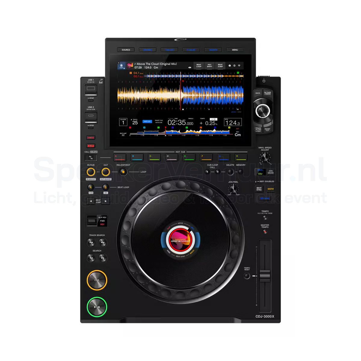 AlphaTheta CDJ-3000X Speler Huren | Professionele DJ Speler | SpeakerVerhuur.nl AlphaTheta CDJ-3000X speler huren voor clubs, festivals, evenementen en professionele DJ-sets