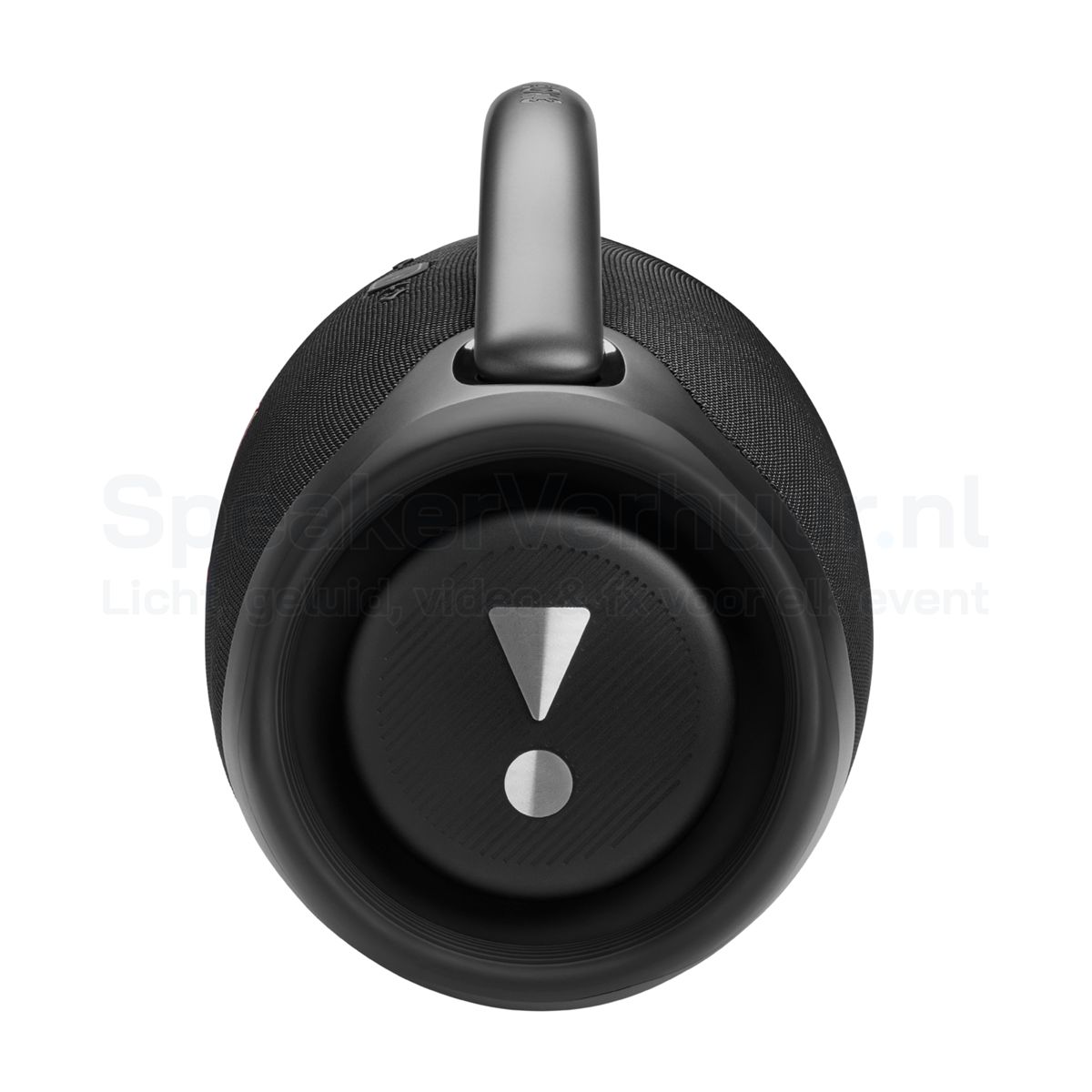 JBL Boombox 3 zijkant huren | SpeakerVerhuur.nl Zijaanzicht van de JBL Boombox 3 draagbare Bluetooth speaker met robuuste behuizing en krachtige geluidsweergave.