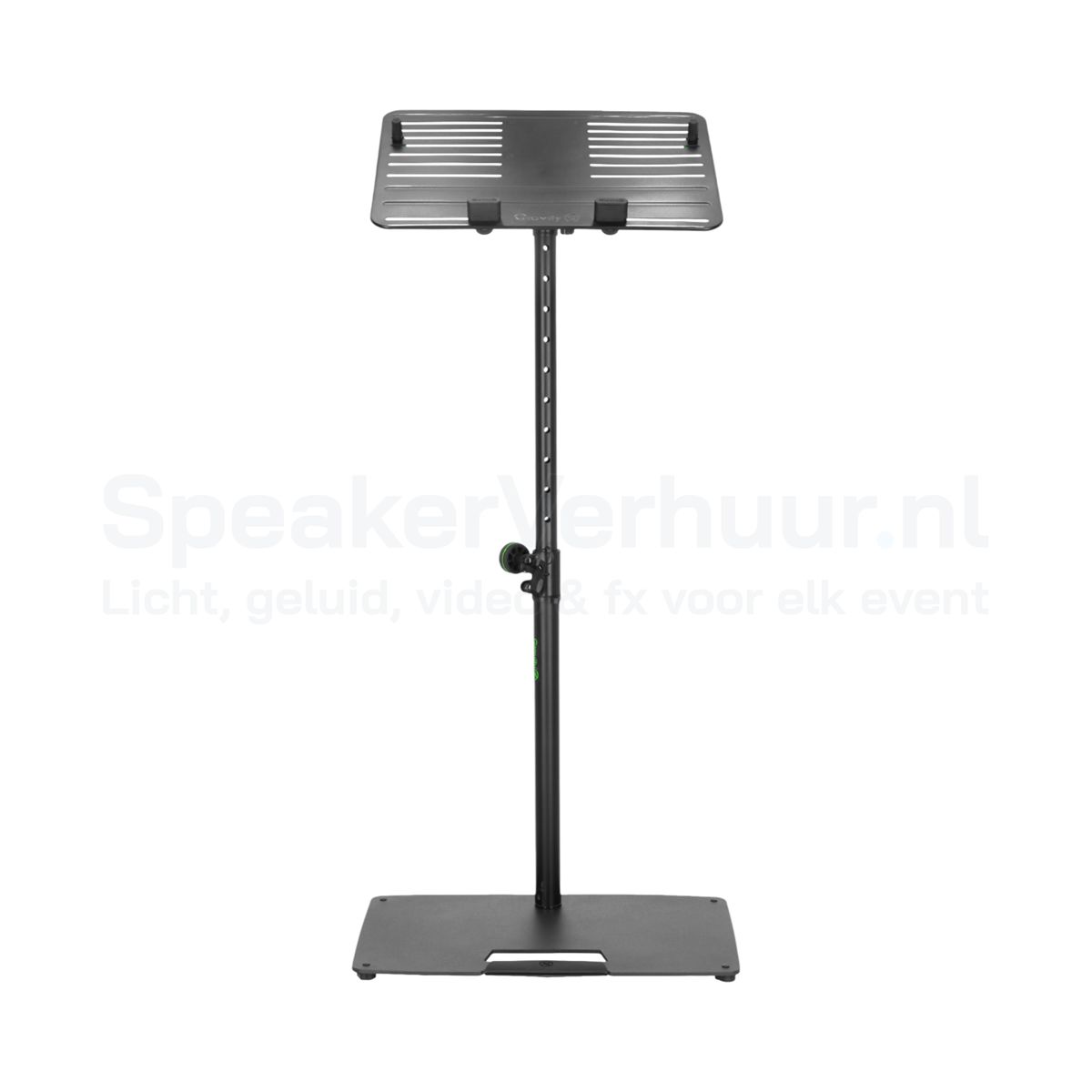 Katheder / lessenaar zwart A huren | SpeakerVerhuur.nl Zwarte katheder en lessenaar voor presentaties, congressen, lezingen en evenementen.