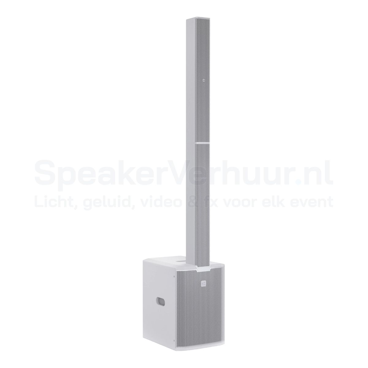LD Systems MAUI 28 G3 actieve speaker wit huren Witte LD Systems MAUI 28 G3 actieve column speaker huren voor feesten en evenementen