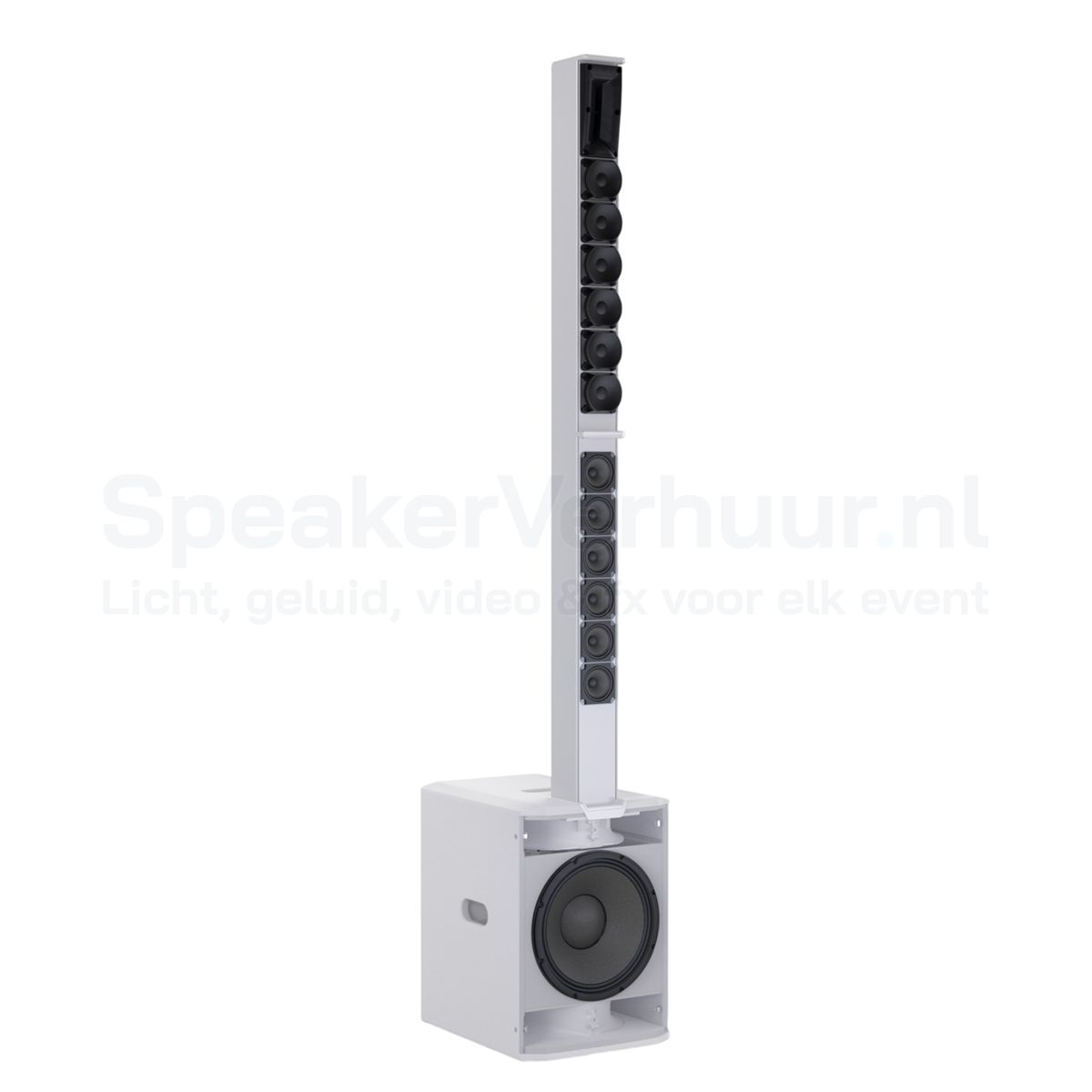LD Systems MAUI 28 G3 wit voorkant Voorkant van de witte LD Systems MAUI 28 G3 actieve column speaker