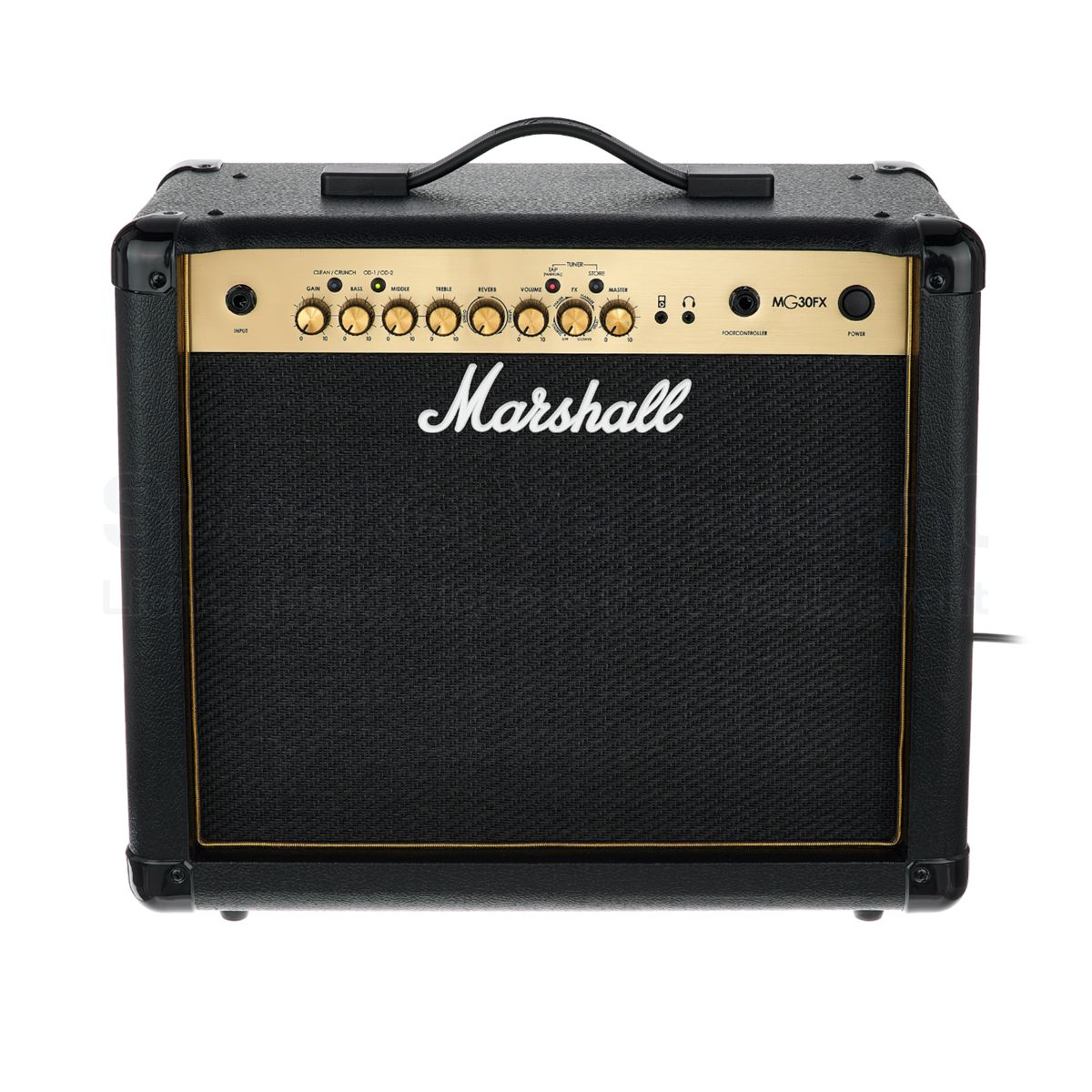 Marshall MG30GFX 10 inch gitaarversterker huren | SpeakerVerhuur.nl Marshall MG30GFX 10 inch gitaarversterker huren met 30 watt vermogen, ingebouwde effecten en vier kanalen voor repetities, optredens en evenementen.