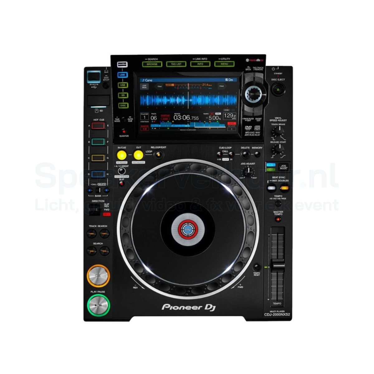 Pioneer CDJ-2000 NXS2 Speler Huren | Professionele DJ Speler | SpeakerVerhuur.nl Pioneer CDJ-2000 NXS2 speler huren voor clubs, festivals, evenementen en professionele DJ-sets