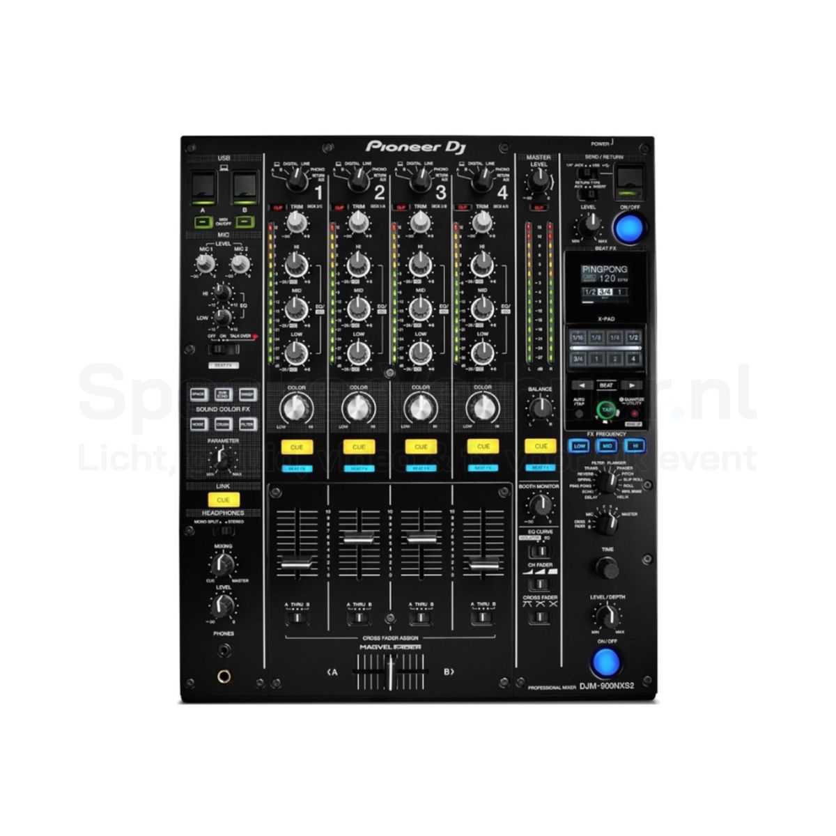 Pioneer DJM-900 NXS2 mixer huren voor clubs, festivals, evenementen en professionele DJ-sets