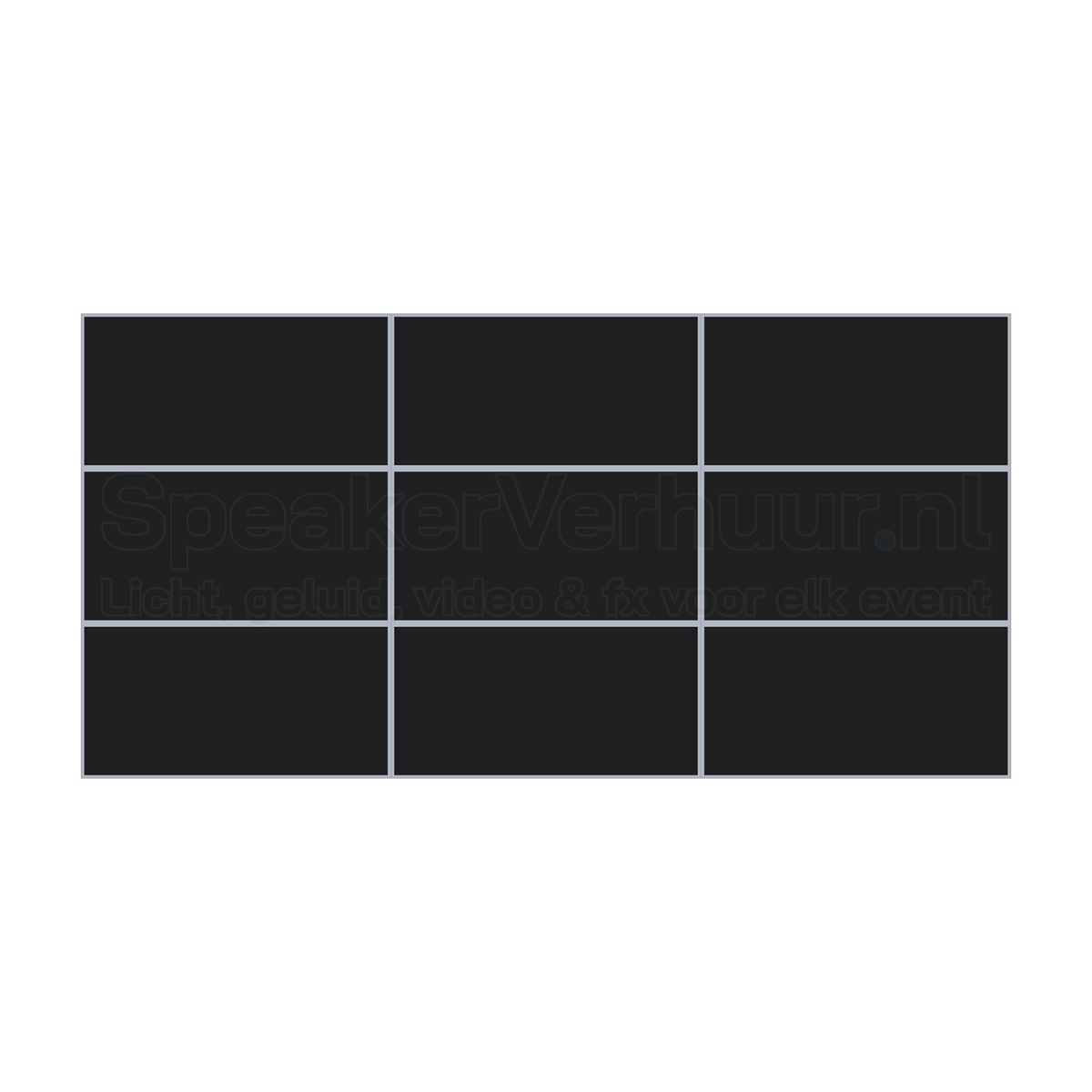 Podium set van 3x6 meter en 60 cm hoog huren voor presentaties, optredens, evenementen en festivals
