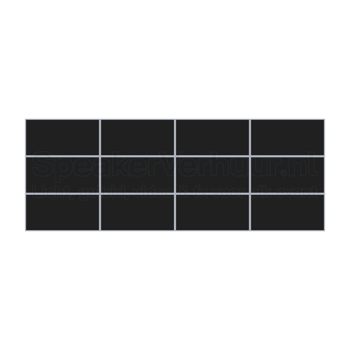 Podium set van 3x8 meter en 60 cm hoog huren voor presentaties, optredens, evenementen en festivals