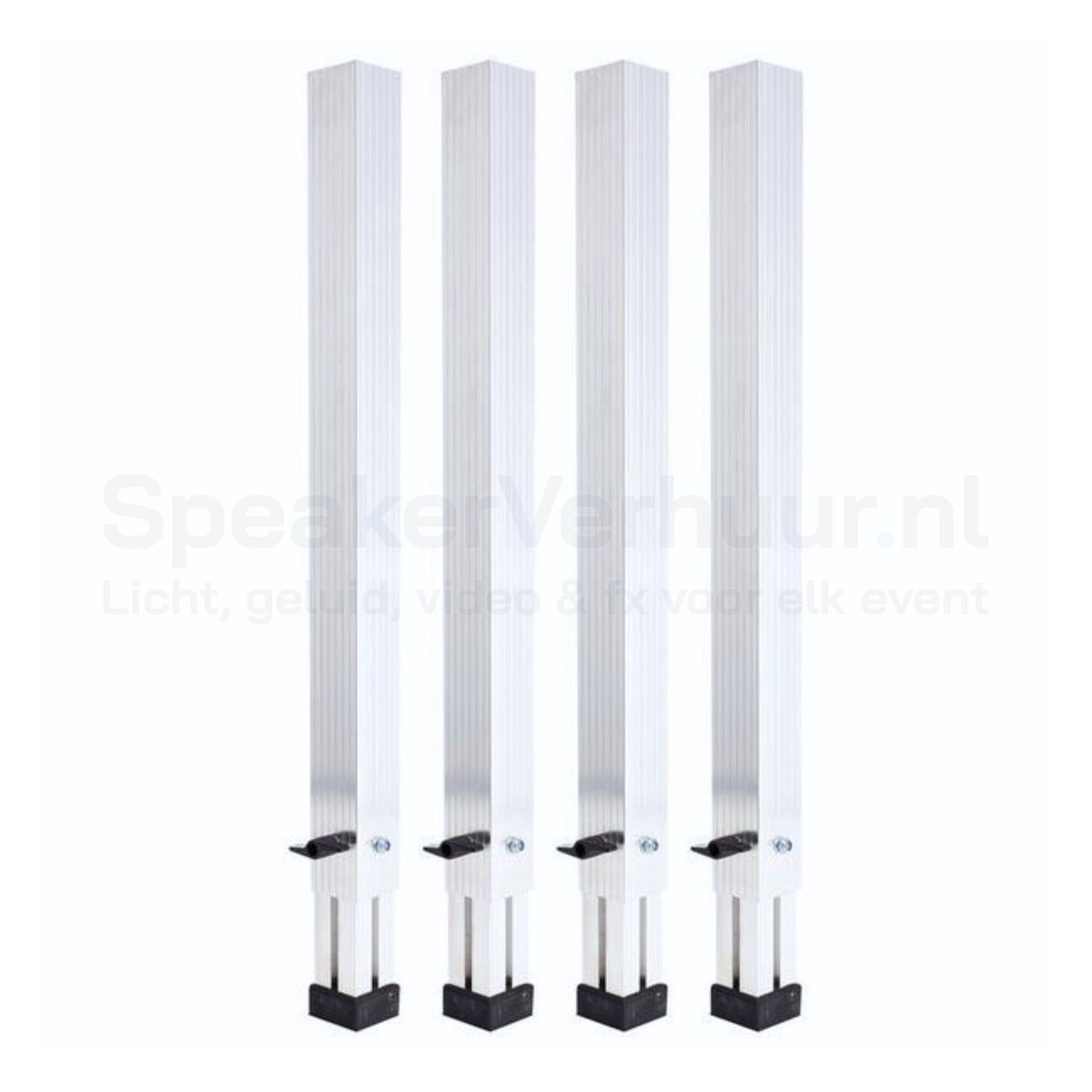 Podiumpoten Verstelbaar 80-140 cm (Set van 4 Stuks) Huren | Professionele Podiumonderdelen | SpeakerVerhuur.nl Verstelbare podiumpoten van 80-140 cm set van 4 stuks huren voor podiumdelen, evenementen, presentaties en optredens