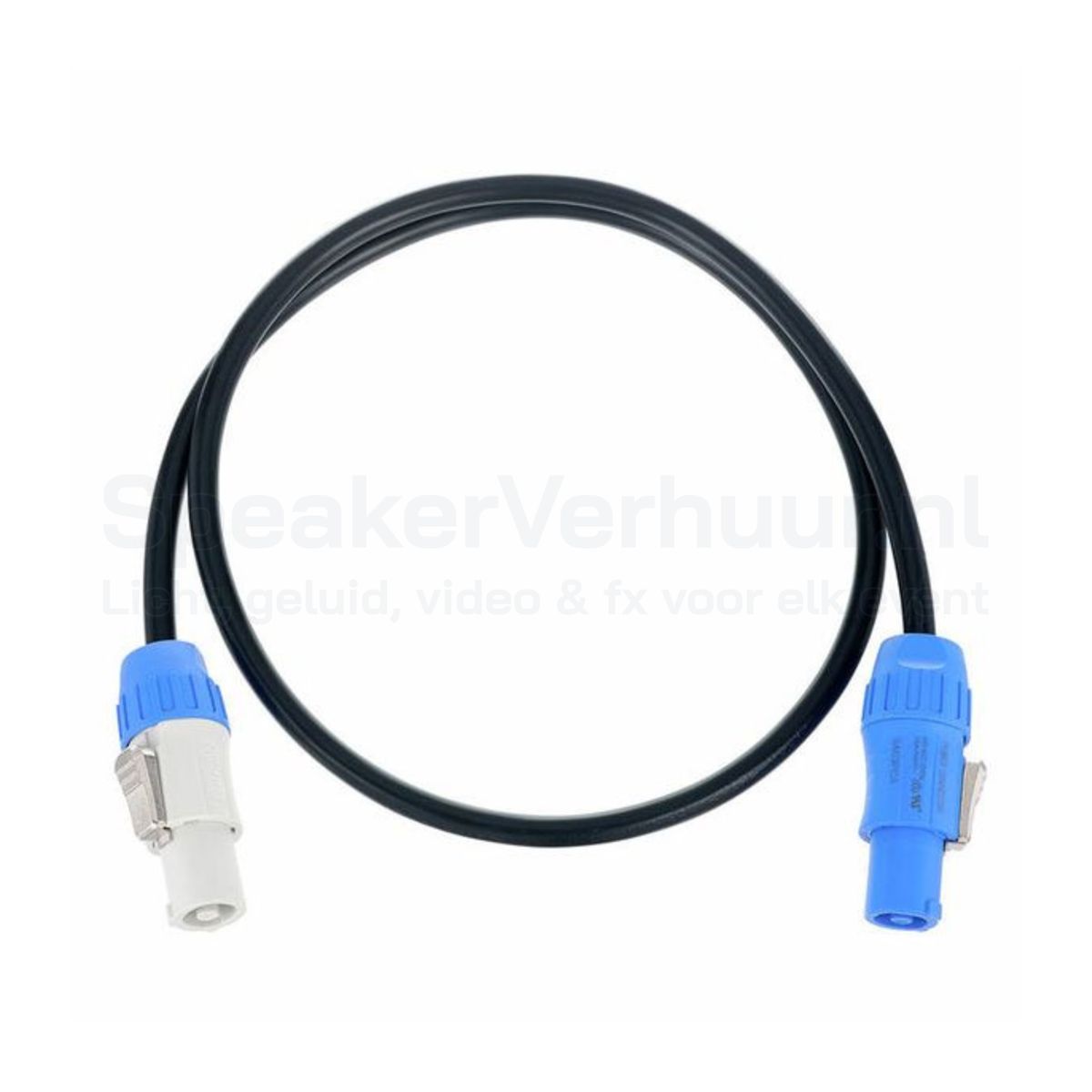 PowerCON linkkabel 3×1,5 mm² van 1 meter huren voor professionele licht-, audio- en evenementeninstallaties