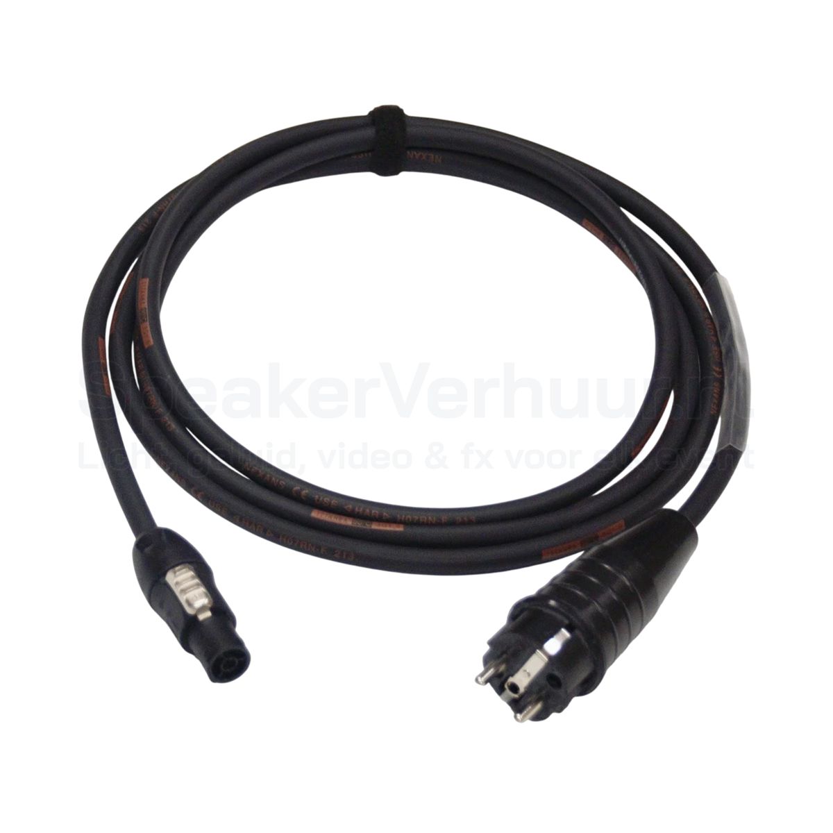 PowerCON True1 voedingskabel 3x1,5 mm² 5 meter huren | SpeakerVerhuur.nl PowerCON True1 voedingskabel 3x1,5 mm² van 5 meter huren voor actieve speakers, verlichting en professionele AV-apparatuur.