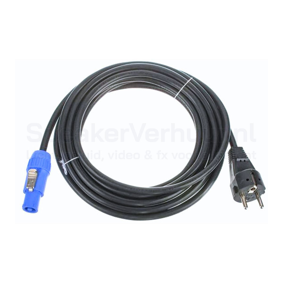 PowerCON voedingskabel 3×1,5 mm² van 5 meter huren voor professionele licht-, audio- en evenementeninstallaties