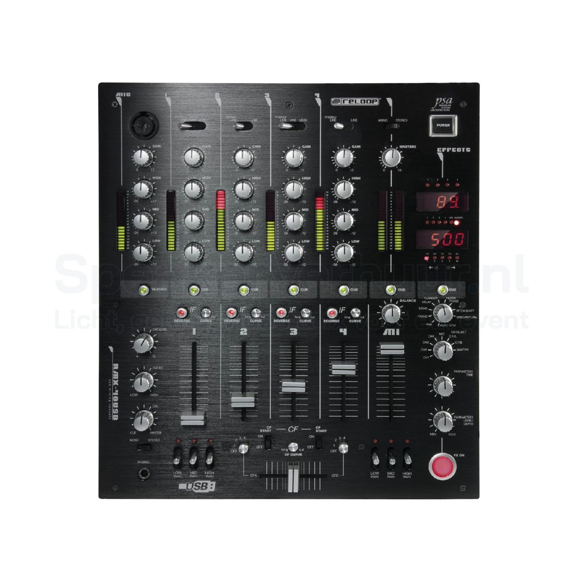 Reloop RMX-40 Mixer Huren | Professionele DJ Mixer | SpeakerVerhuur.nl Reloop RMX-40 mixer huren voor DJ-sets, feesten, clubs en evenementen