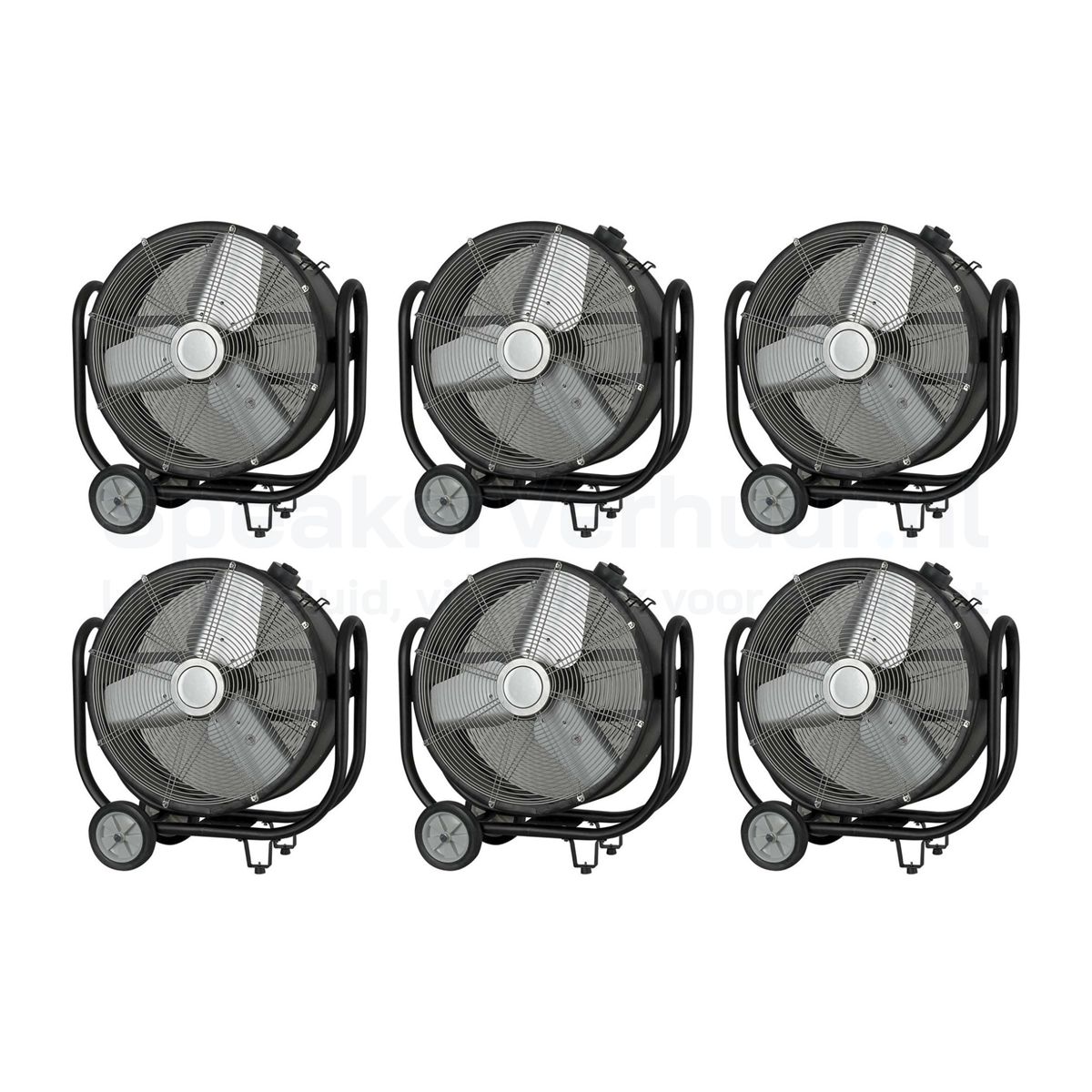 Showtec SF-150 Stage Fan Ventilator Set 6 Stuks Huren | Professionele Stage Fans | SpeakerVerhuur.nl Showtec SF-150 stage fan ventilator set van 6 stuks huren voor podia, evenementen, filmproducties, theater en speciale effecten