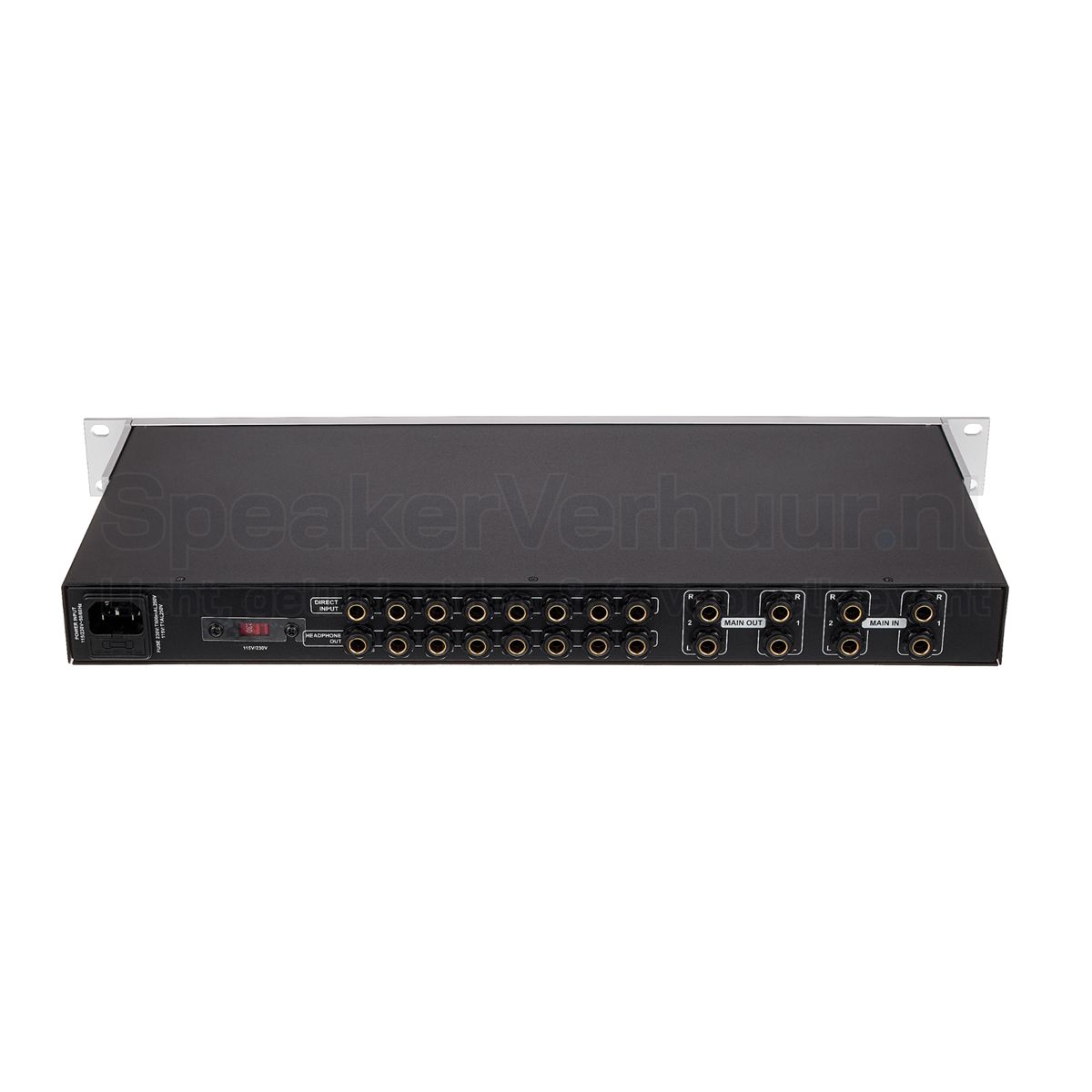8-kanaals Koptelefoonversterker Huren | Professionele Headphone Amplifier | SpeakerVerhuur.nl 8-kanaals koptelefoonversterker huren voor podcasts, studio-opnames, repetities en luistermonitoring met meerdere hoofdtelefoons