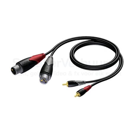 2x Tulp (RCA) naar 2x XLR female kabel 1 meter huren | SpeakerVerhuur.nl 2x Tulp (RCA) naar 2x XLR female kabel van 1 meter huren voor het aansluiten van DJ-apparatuur, mixers, controllers, versterkers en professionele geluidsinstallaties.