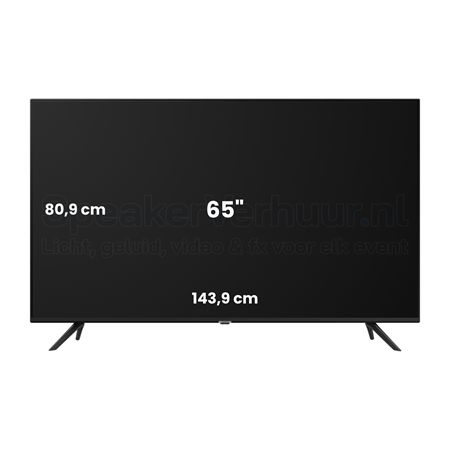 65 inch 4K TV LED scherm huren voor presentaties, beurzen, evenementen, vergaderingen en digital signage