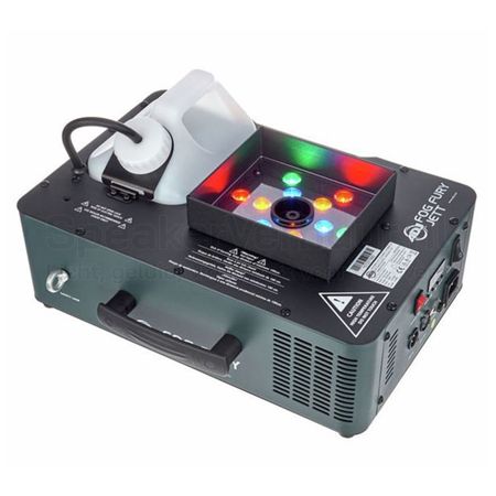 ADJ Fog Fury Jett verticale 650 watt rookmachine huren voor krachtige verticale rookpluimen met RGB LED-verlichting tijdens feesten, evenementen, DJ-shows en optredens.