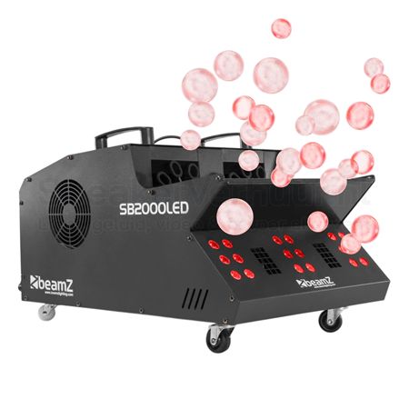 BeamZ SB2000LED rook- en bellenblaasmachine huren met krachtige rookproductie, duizenden bellen en geïntegreerde LED-verlichting voor feesten, evenementen en shows.