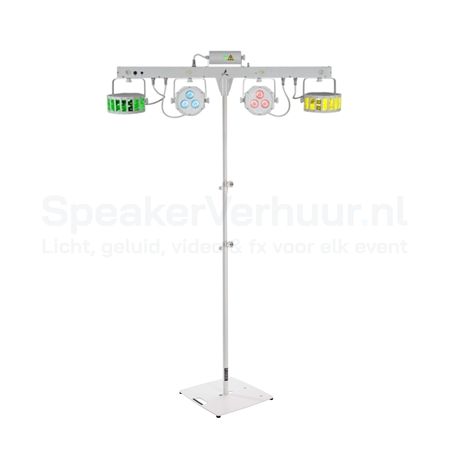 Disco Lampen Set op Statief Wit Huren | Professionele Feestverlichting | SpeakerVerhuur.nl Disco lampen set op statief in wit huren voor feesten, bruiloften, evenementen en professionele lichtshows