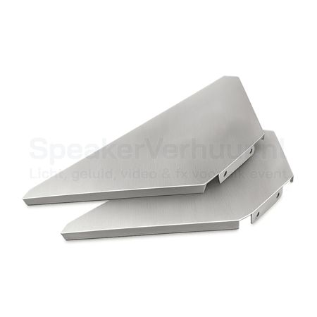 DJ booth tafel B met hoekplaten huren voor feesten, clubs, festivals en professionele DJ-sets