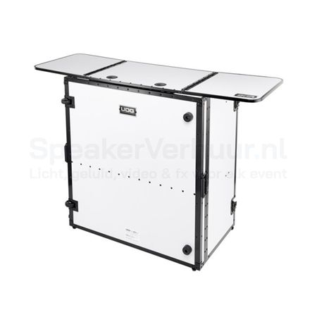 DJ Booth Tafel Wit C Huren | Professionele DJ Booth | SpeakerVerhuur.nl DJ booth tafel wit C huren voor feesten, bruiloften, evenementen en professionele DJ-sets