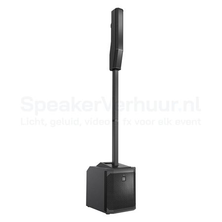Electro-Voice Evolve 30M column speaker huren met geïntegreerde subwoofer en ingebouwde digitale mixer voor bruiloften, presentaties, evenementen, live muziek en DJ-shows.