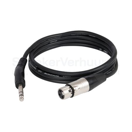 Jack naar XLR Female 5 Meter Huren | Professionele Audiokabel | SpeakerVerhuur.nl Jack naar XLR Female kabel van 5 meter huren voor professionele audio, DJ-sets, live optredens en evenementen