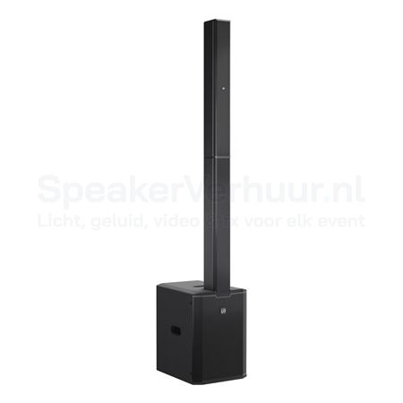 LD Systems MAUI 28 G3 actieve speaker zwart huren met krachtig kolomsysteem voor bruiloften, presentaties, evenementen, live muziek en DJ-shows.
